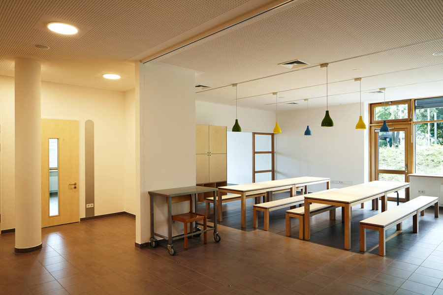 die inneneinrichtung der neuen mensa / the interior design of the new canteen